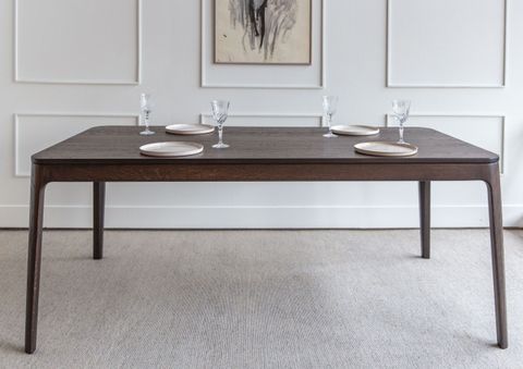 Solid Wood Dining Table Black Oak Kitchen Table - Etsy | Dining Table ... within Elevate Your Dining Room with a Timeless Black Oak Table